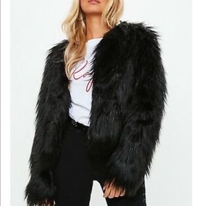 Black Fur Jacket (new with tags)